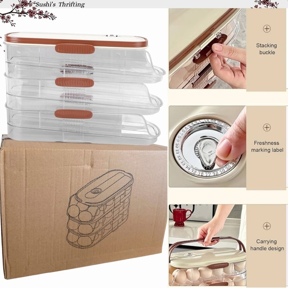 Egg Stackable Fridge Organizer - Picture 3 of 5